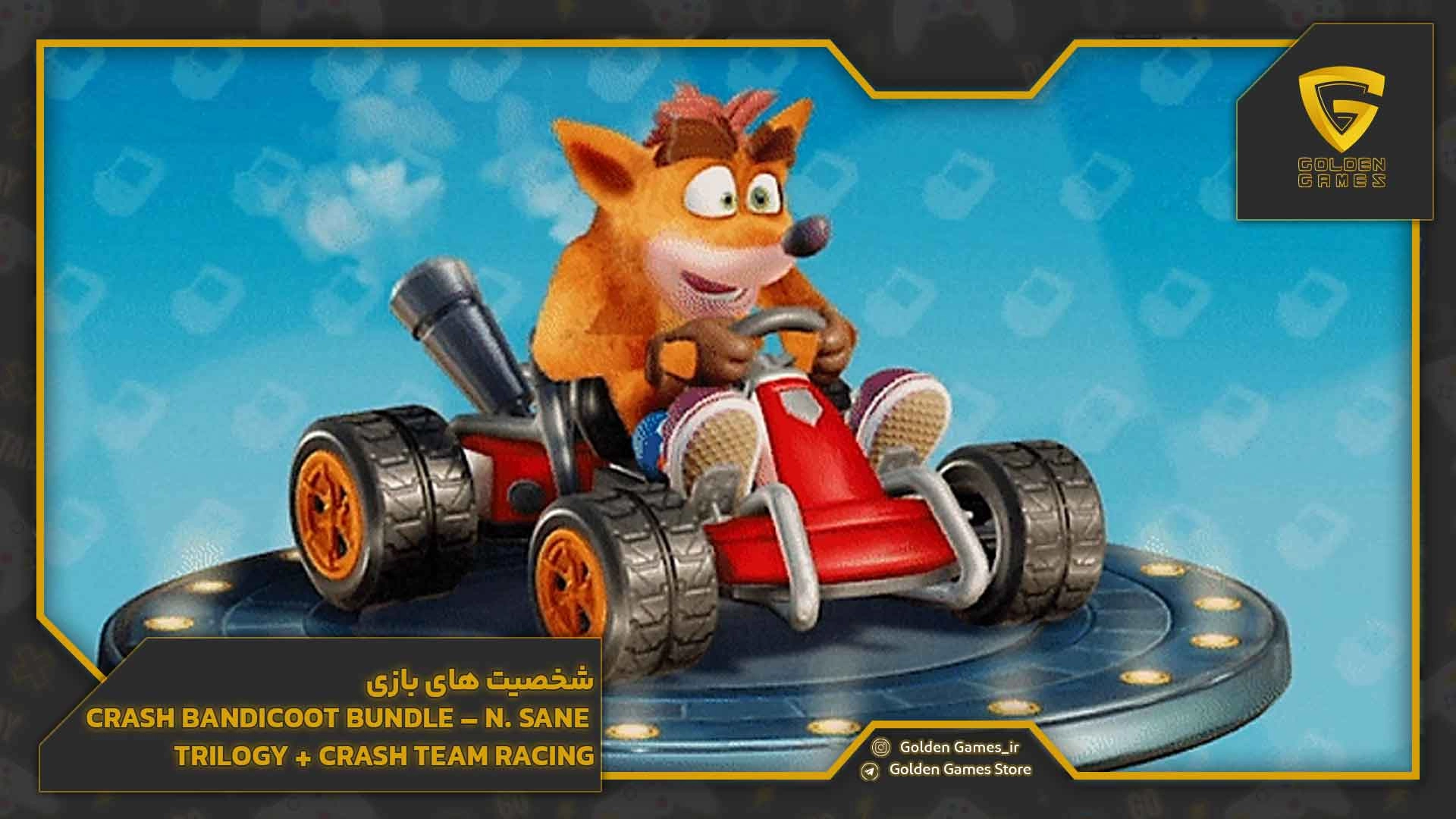 شخصیت های بازی Crash Bandicoot Bundle – N. Sane Trilogy + Crash Team Racing