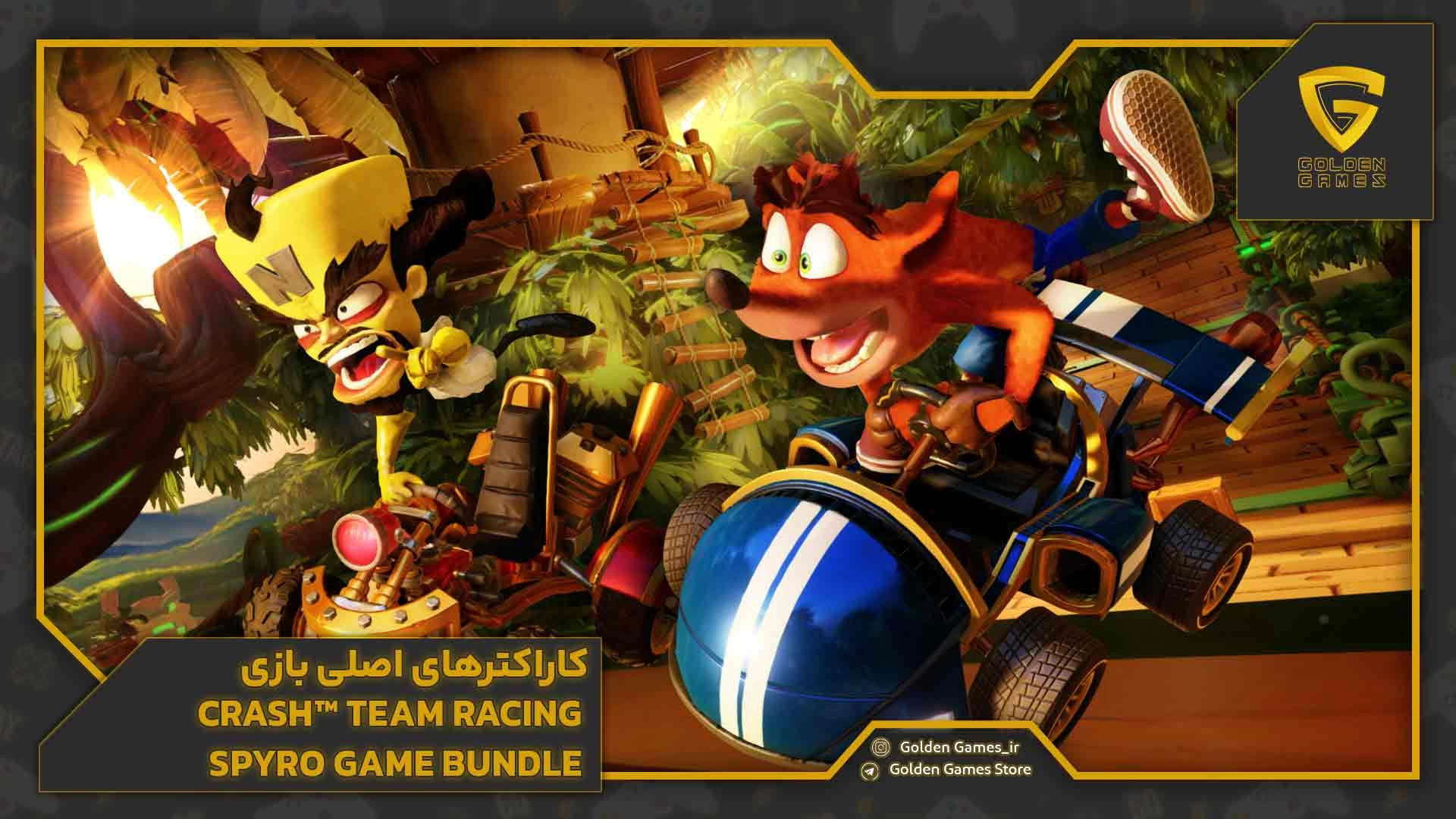 کاراکترهای اصلی بازی Crash™ Team Racing Nitro-Fueled + Spyro Game Bundle