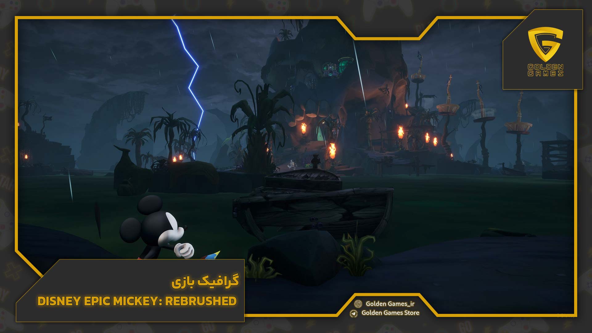 گرافیک بازی Disney Epic Mickey: Rebrushed