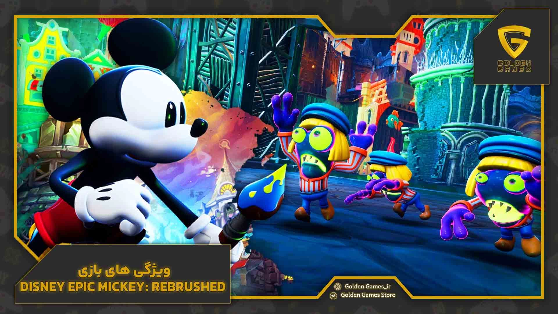 ویژگی‌های بازی Disney Epic Mickey: Rebrushed